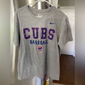Nike Regular Fit Chicago Cubs Baseball T-shirt Size Large